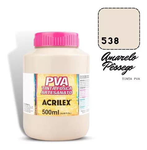 Tinta Pva Acrilex Ml Amarelo P Ssego Mercadolivre