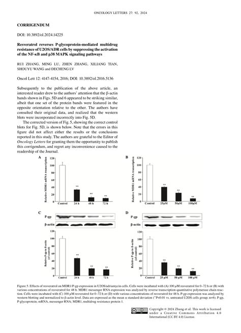 PDF Corrigendum Resveratrol Reverses Pglycoproteinmediated