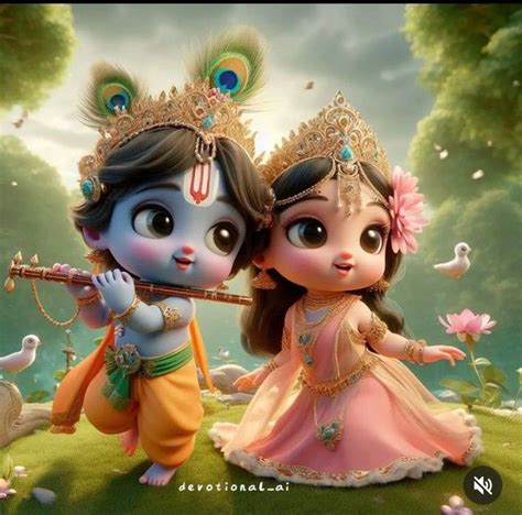 Cute Radha Krishna Cartoon Images Hd 40