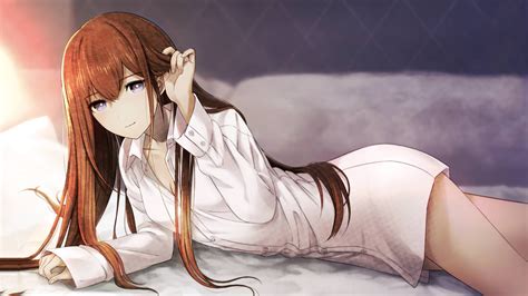 Wallpaper Id Steins Gate Makise Kurisu In Bed Anime Girls