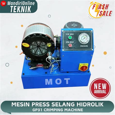 Jual HYDRAULIC HOSE CRIMPING MACHINE MESIN PRESS SELANG HIDROLIK GP