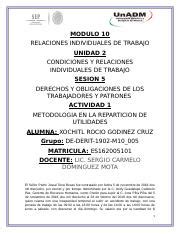 M10 U2 S5 XRGC Docx MODULO 10 RELACIONES INDIVIDUALES DE TRABAJO