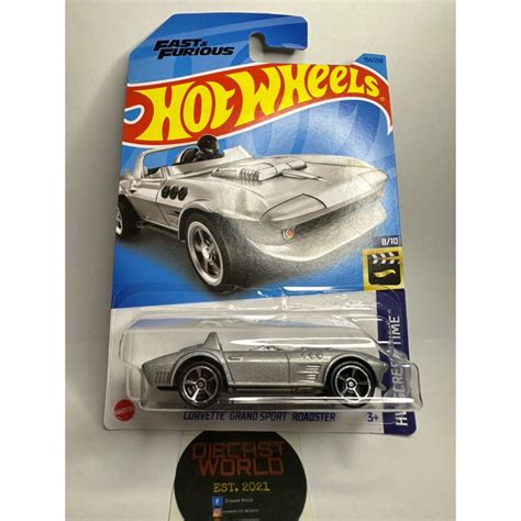 Hotwheels Corvette Grand Sport Roadster Fast And Furious Silver