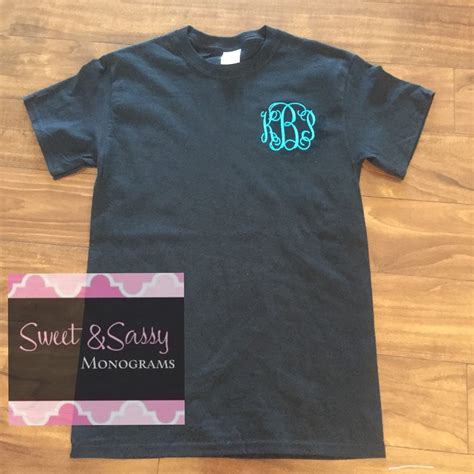 Custom Embroidered Monogrammed T Shirt Monogram Shirt