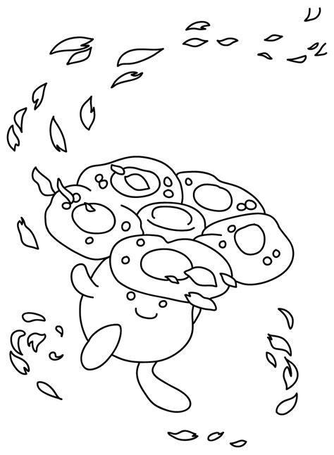 Vileplume Coloring Page Png Free Printable Coloring Pages