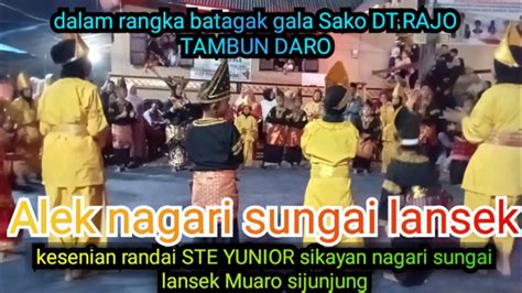 Randai Ste Yunior Sikayan Nagari Sungai Lansek Muaro Sijunjung Youtube