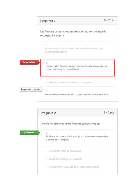 Autoevaluacion Finanzas Corporativas Utp Studocu