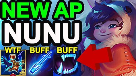 Wild Rift China Nunu Jungle New Full Ap Nunu Build Runes Buffed Off