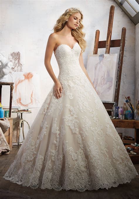 Wedding Dress Mori Lee 8108 Lace Wedding Dress