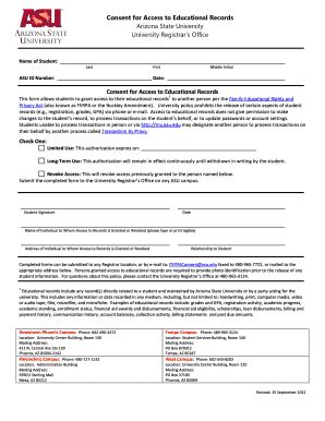 Fillable Online Students Asu Paper Form Arizona State University