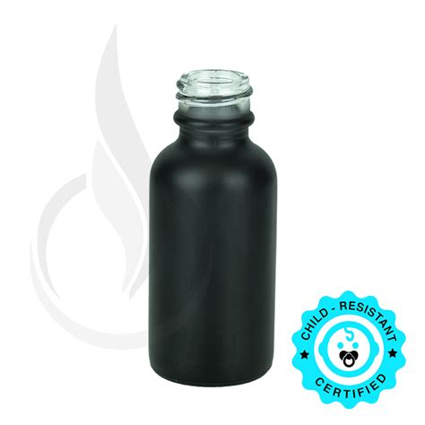 30ml Matte Black Glass Boston Round Bottle 20 400 Liquid Bottles Llc