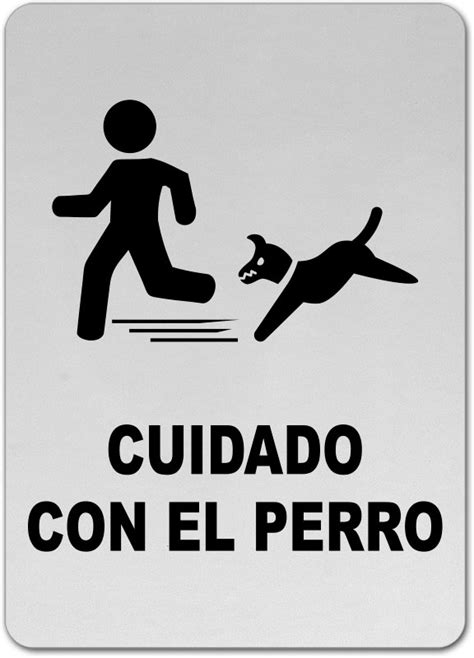 Spanish Beware Of Dog Sign F8133sp By