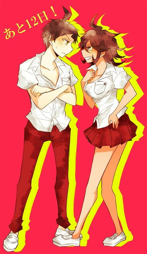 Hajime Hinata And Akane Owari Danganronpa Trigger Happy Havoc