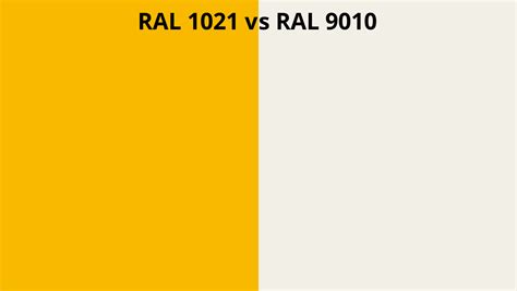 Ral 1021 Vs 9010 Ral Colour Chart Uk