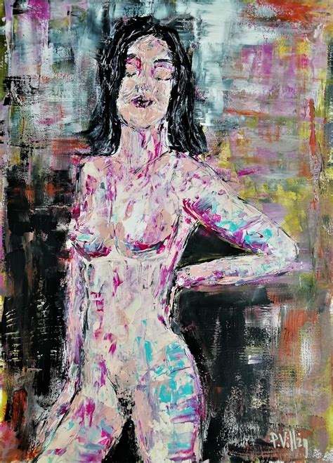 Nude Black Woman 394 Original Artworks Limited Editions Prints