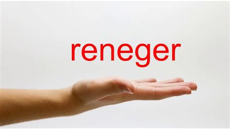 How to Pronounce reneger - American English - YouTube