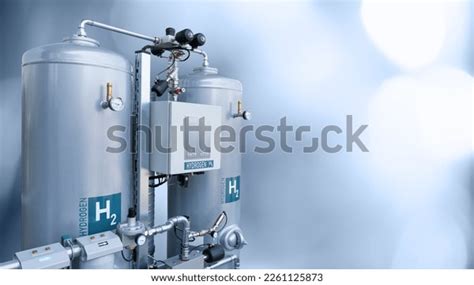 Machine Production Hydrogen By Electrolysis Stock Photo 2261125873 ...