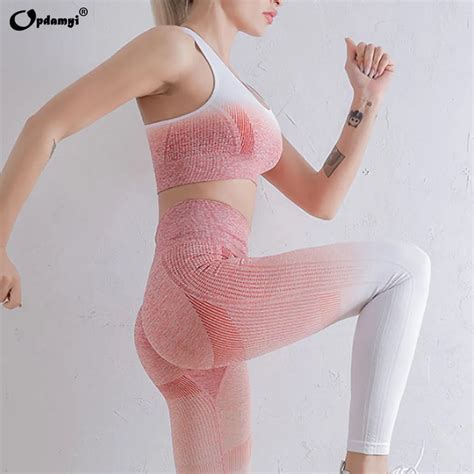 2021 Gin Sio Sem Costura Conjunto De Yoga Fitness Wear Workout Roupas