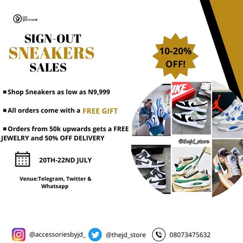 Your Jewelry Sneakers Plug Lagos Enugu On Twitter Sales Starts