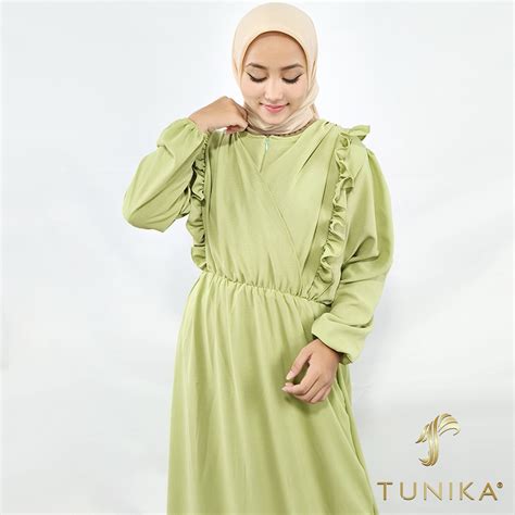 Jual Valva Crinkle Airflow Larva Mangocrepe Baju Gamis Jumbo Wanita