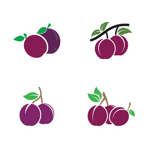 Plum logo vector icon design template 6811004 Vector Art at Vecteezy