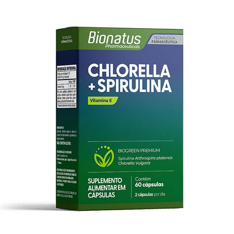 Bionatus Chlorella Spirulina 60caps Bioflora