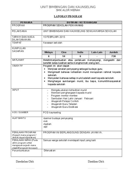 Contoh Laporan Program Sekolah Contoh Laporan Akhir Tahun Kepala Sekolah Ilmu Sosial Jared