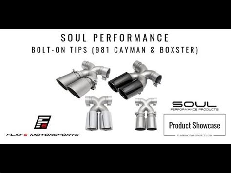 Soul Performance Bolt On Tips Cayman Boxster Product Showcase