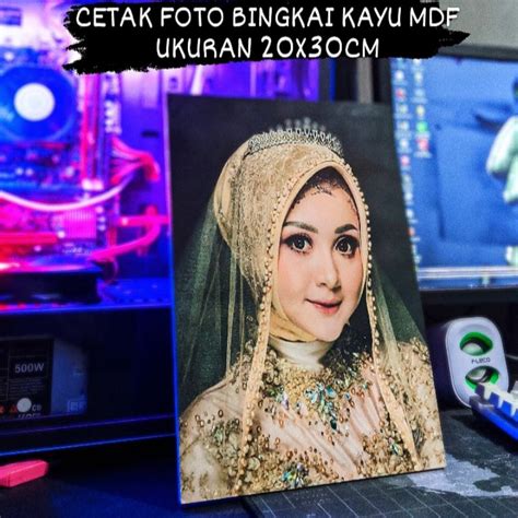 Jual CETAK FOTO 12R PLUS BINGKAI KAYU MDF 20x30 CM TERMURAH Shopee