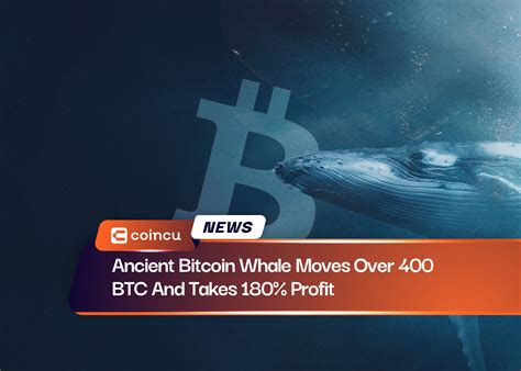 Ancient Bitcoin Whale Moves Over Btc And Takes Profit