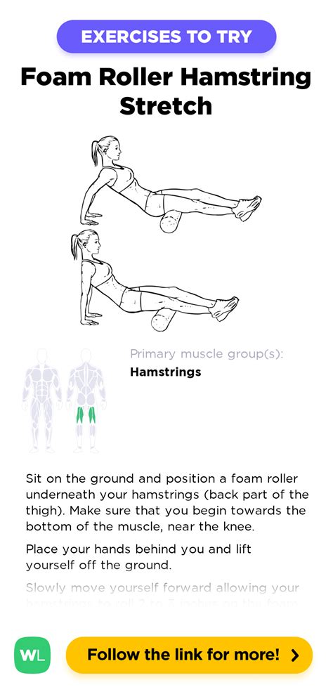 Foam Roller Hamstring Stretch Workoutlabs Exercise Guide