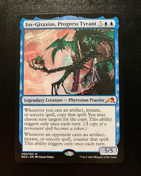 Jin Gitaxias Progress Tyrant MTG Proxy Neon Dynasty Proxy King