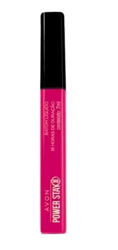 Lápiz labial líquido Power Stay Pink Magenta de Avon 7 ml MercadoLibre