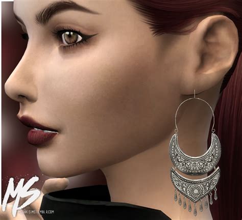 Earrings No Set Collection The Sims 4 P1 Sims4 Clove Share Asia