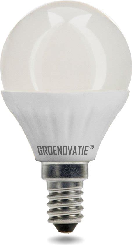 Groenovatie Led Kogellamp E14 Fitting 4w Dimbaar Warm Wit 81x45