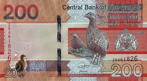 200 Dalasis 2019 Replacement Note 2019 Issue Gambia Banknote 13443