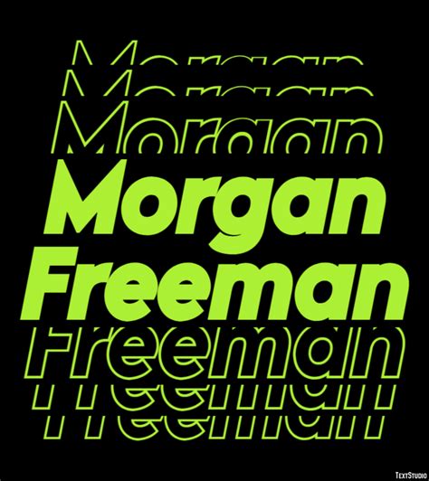 Morgan Freeman Text Effect And Logo Design Celebrity
