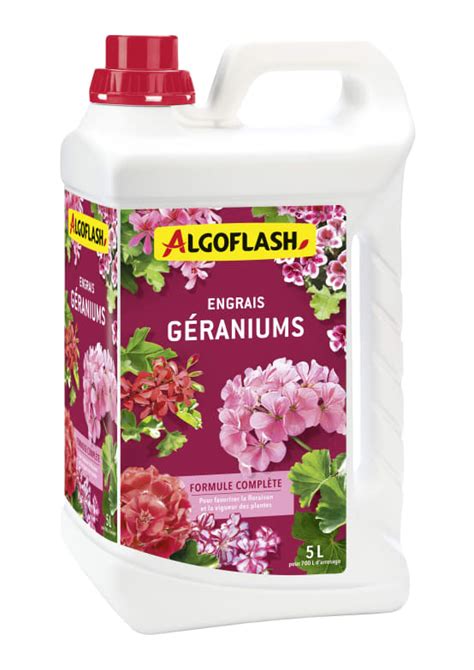 Algoflash Engrais Géraniums 5 L Jardiland