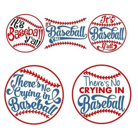 Baseball Sayings Pack Its Baseball Yall And Theres No Crying In