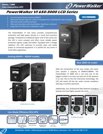 Powerwalker Vi Lcd Iec Uk Datasheet Manualzz