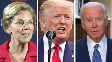 Joe Biden Elizabeth Warren Blast President Trump Over Response To