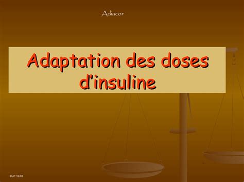 Cours Dadaptation Des Doses Dinsuline PDF ETUDE AZ