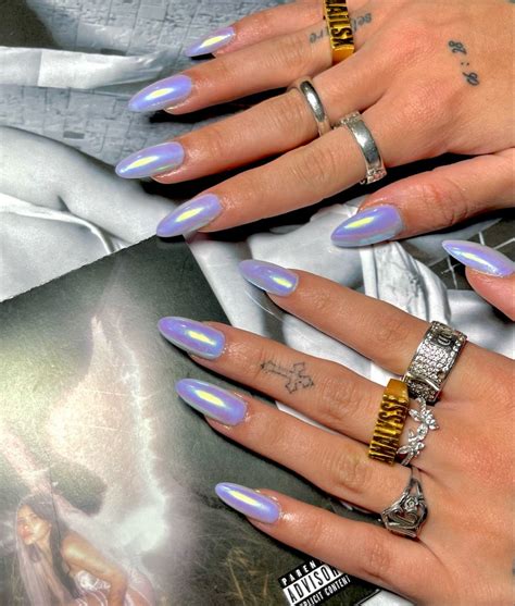 Chrome Nails Designs Nail Designs Stylish Nails Trendy Nails Purple