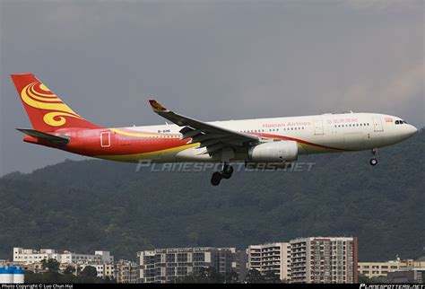 B 6116 Hainan Airlines Airbus A330 243 Photo By Luo Chun Hui ID