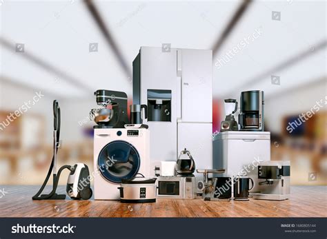 3d Render Home Appliances Collection Set Stock Illustration 1680805144