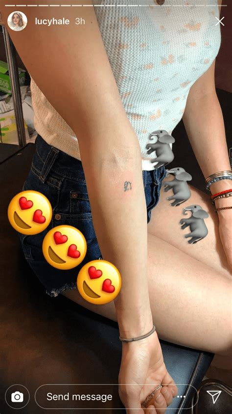 Photo: Lucy Hale Tattoos Tiny Elephant on Forearm | StyleCaster