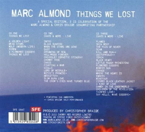 Marc Almond Things We Lost Expanded Edition Sealed Uk Cd Album