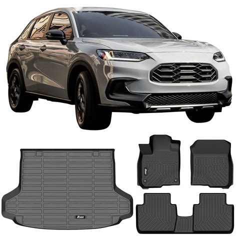 Ikon Motorsports Floor Mats Trunk Mat Compatible With Honda