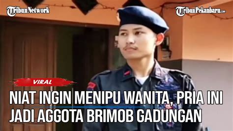 Viral Pria Berseragam Brimob Ternyata Polisi Gadungan Nekat Menipu