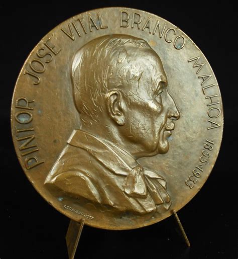 Médaille José Vital Branco Malhoa peintre impressionniste portugais